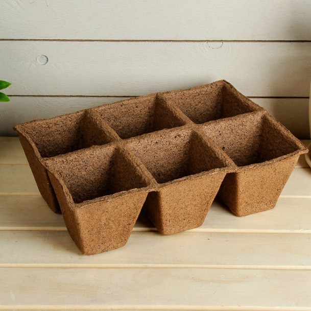 Горшок Торфяной 6 ячеек (90х90) - Dolina-Sad.Ru