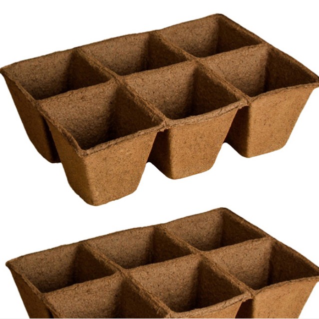 Горшок Торфяной 6 ячеек (90х90) - Dolina-Sad.Ru