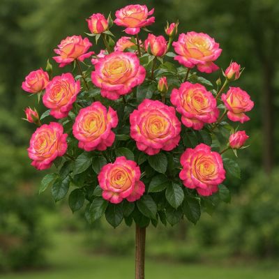 Роза штамбовая Ориент Экспресс Роза штамбовая Ориент Экспресс - Dolina-Sad.Ru